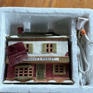 Scrooge & Marley Holiday Ornament - Red and Green